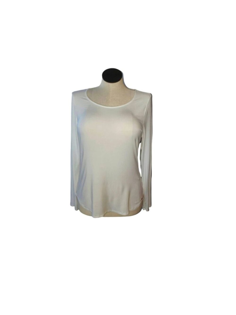 Calvin Klein Women's Size L Long Sleeve White Tee Shirt